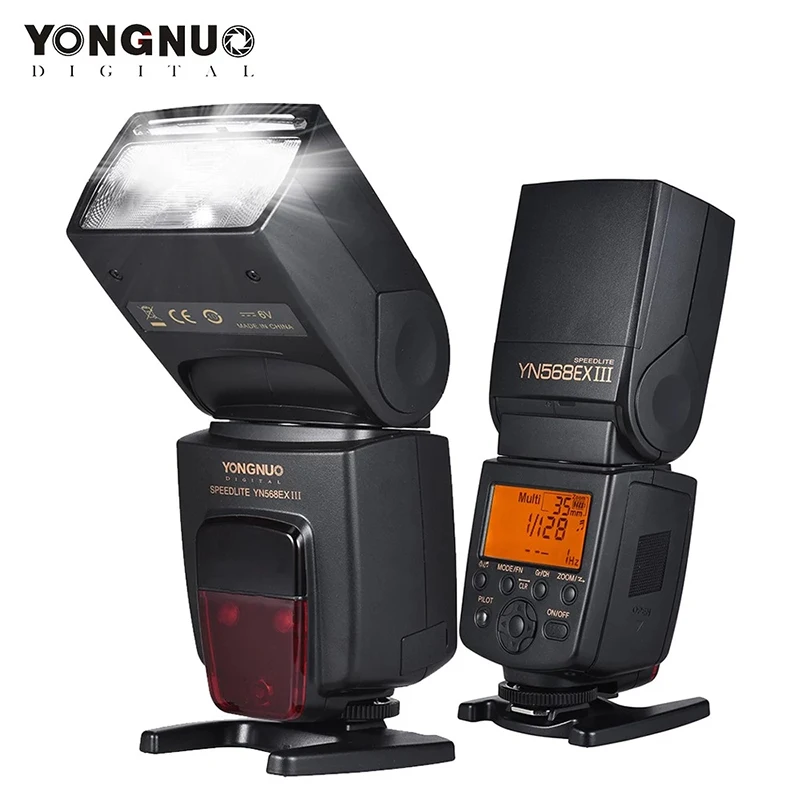Светодиодная лампа для видеосъемки YONGNUO YN568EX III Беспроводной ttl вспышка Nikon D700 D60 D70