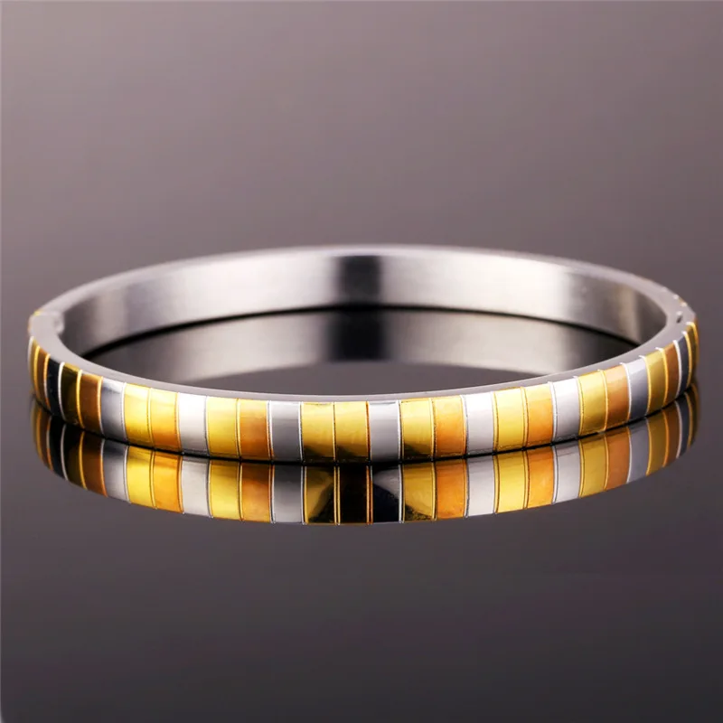 U7 Европейский Комбинированный Браслет Для Женщин Позолоченный и Нержавеющей