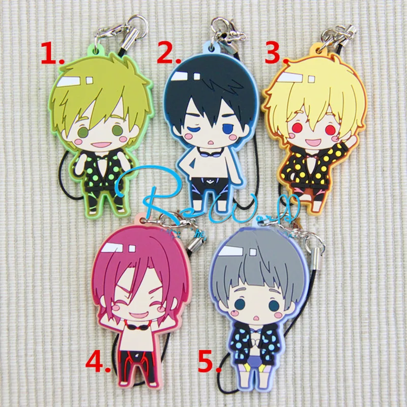 1 шт ограниченный аниме брелок бесплатно! Iwatobi Swim Club Haruka Nanase Тачибана Макото Рин