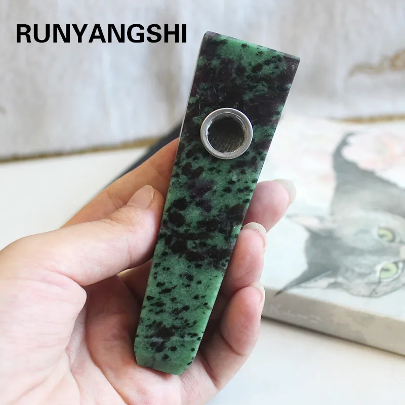 Runyangshi 1 шт. Бесплатная доставка! Красный зеленый сокровище натуральный кристалл