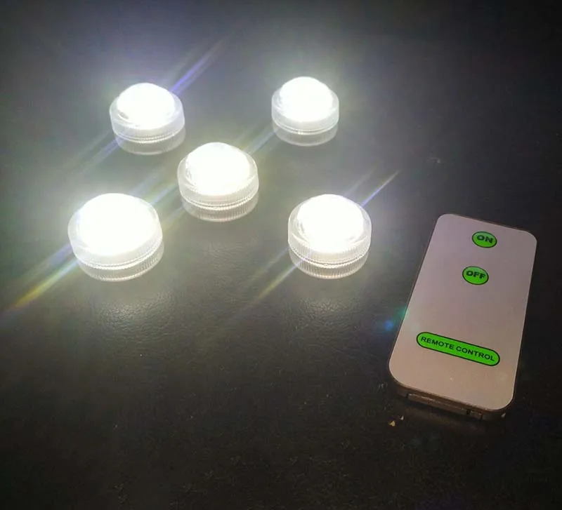 Высокое качество! (20 шт./llot) 3 cmmini Свет Погружные RGB Изменение Спальня лампа Стекло