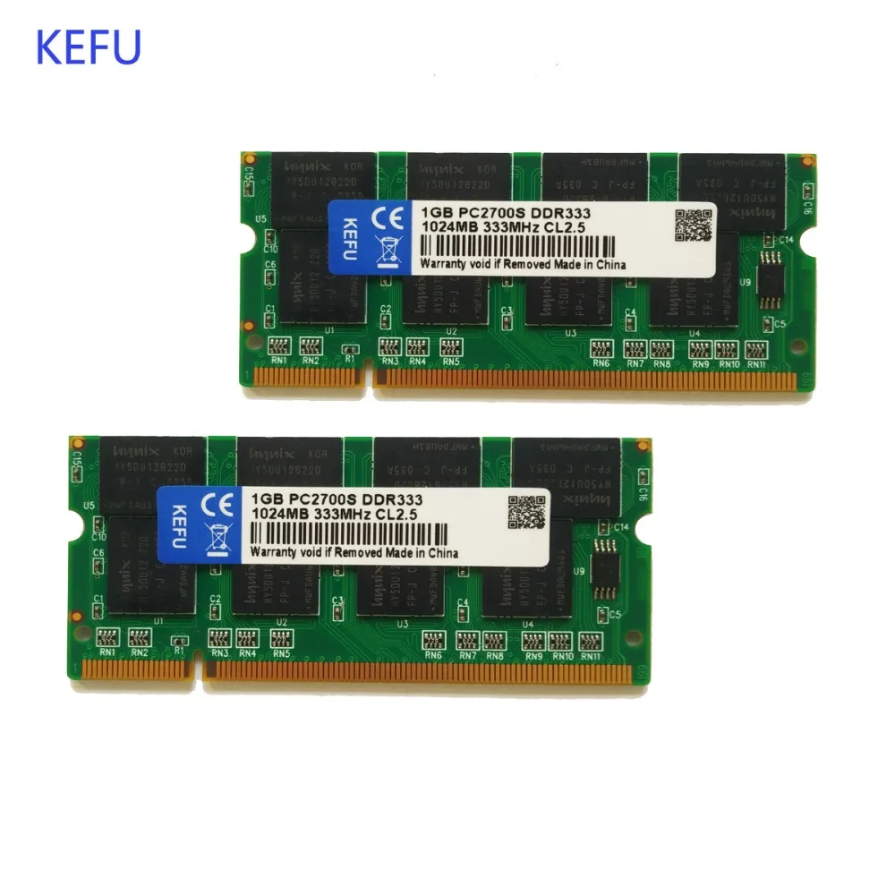2G 2 ГБ 2X1 ГБ 333 МГц DDR 333 200pin SODIMM PC2700 лэптоп ноутбук Память ОЗУ