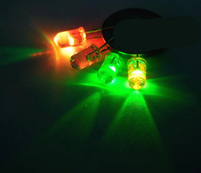 20pcs! Long life 2 long legs RGB Straw hat light Super Bright DIY Light Emitting Diode for appliances toys components red blue
