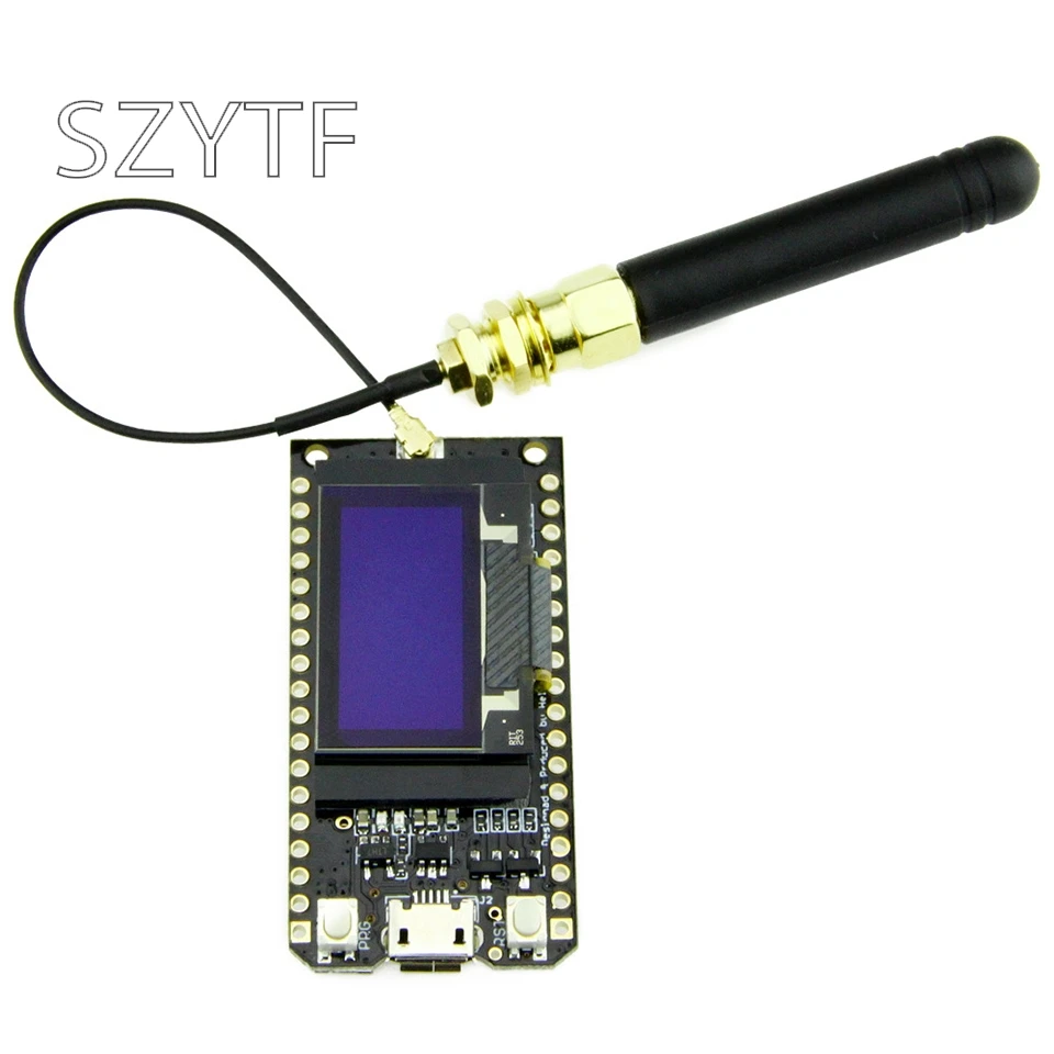 LORA32 868 МГц ESP32 LoRa OLED 0 96 дюйма синий экран Bluetooth WIFI с кабелем | Электронные