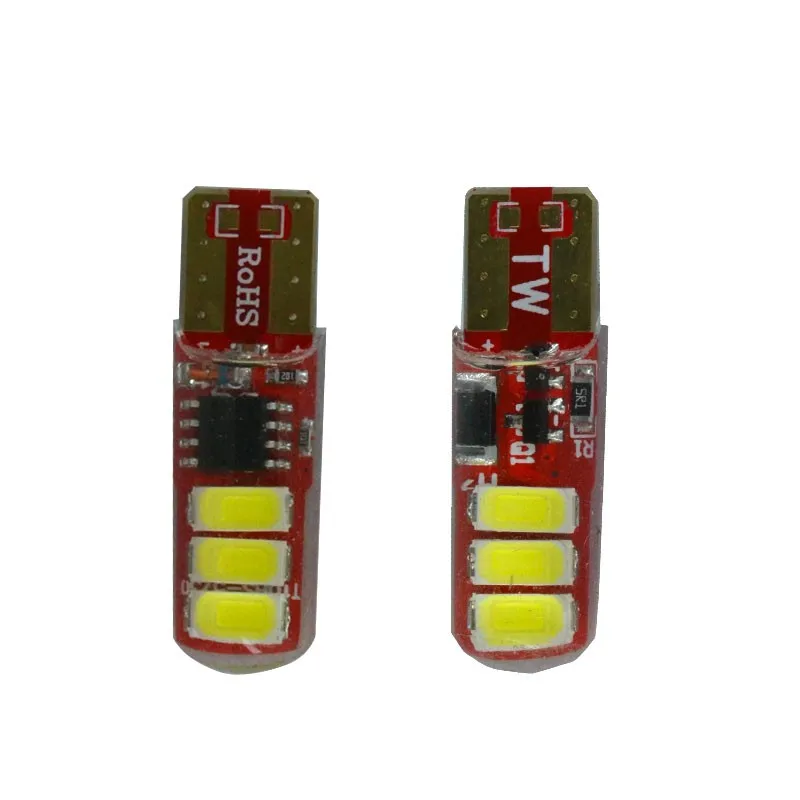 10 шт. T10 flash 6 smd 5630 5730 LED силиконовый 194 W5W освещение и стробоскопическая вспышка два