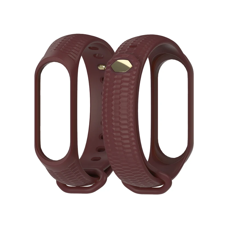 Wine Red Mi jobs mi Band 4 ремешок на запястье для Xiaomi mi Band 3 4 силиконовый mi band 3 Аксессуары цветной браслет mi Band 3 браслет - Цвет: Wine Red