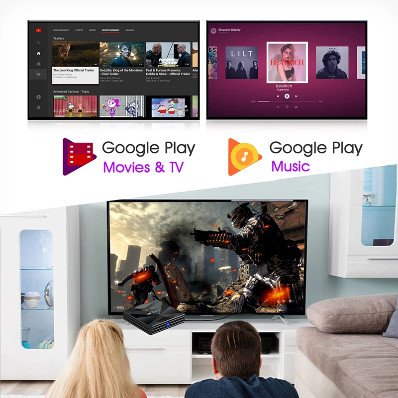 HK1 супер Android 9,0 ТВ приставка Rockchip RK3318 4 Гб ОЗУ 64 Гб ПЗУ USB 3,0 2,4G/5G двойной wifi BT4.0 HDR 4K 3D телеприставка медиаплеер