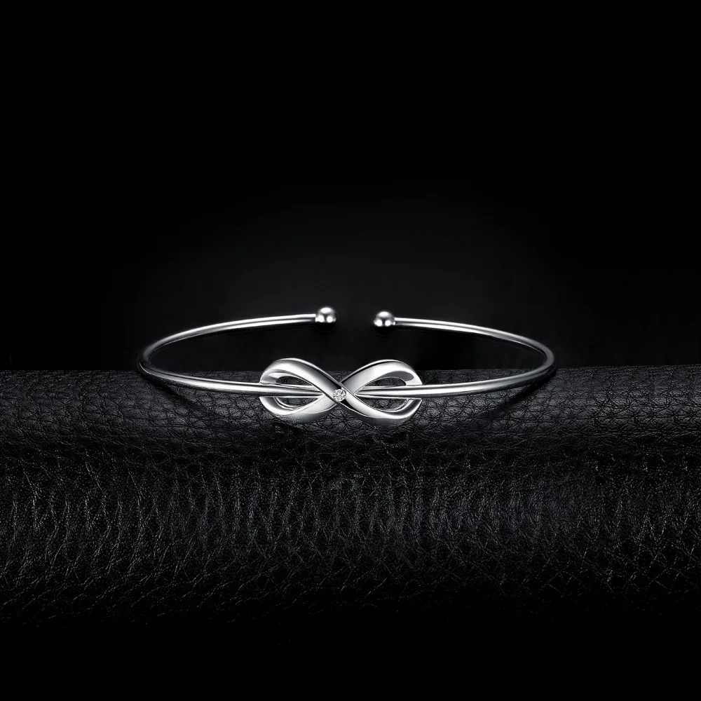 JewelryPalace бесконечность любви открытым регулируемые манжеты браслет 925 пробы серебро для Для женщин как красивые подарки Новая горячая распродажа