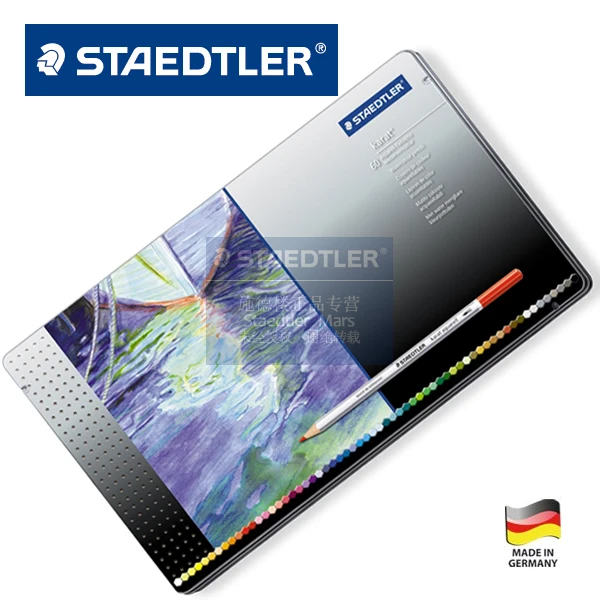 Профессиональные водорастворимые цветные карандаши Staedtler 125m60 60 цветов/партия |