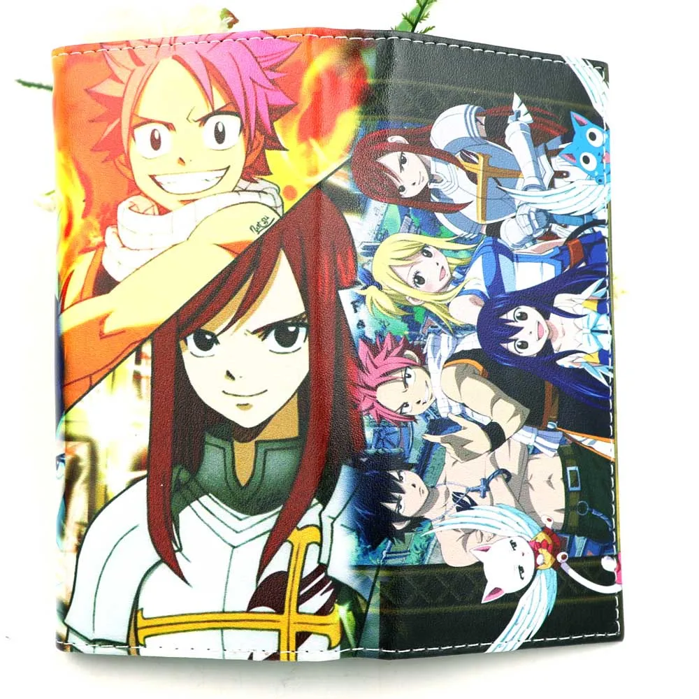 Fairy Tail Мисс Кобаяши Дракон горничной Аниме Длинный клатч кошелек держатель карты кошелек с застежкой - Цвет: Fairy Tail