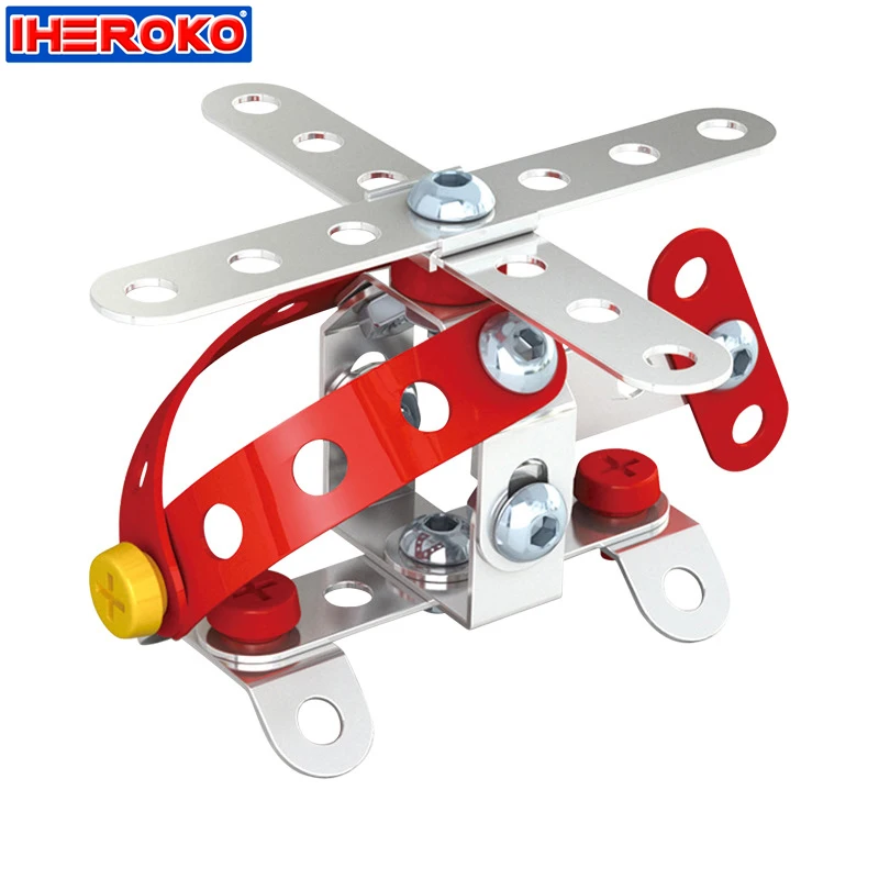 Металлические строительные блоки 3D головоломка DIY сборка концепция обучения и