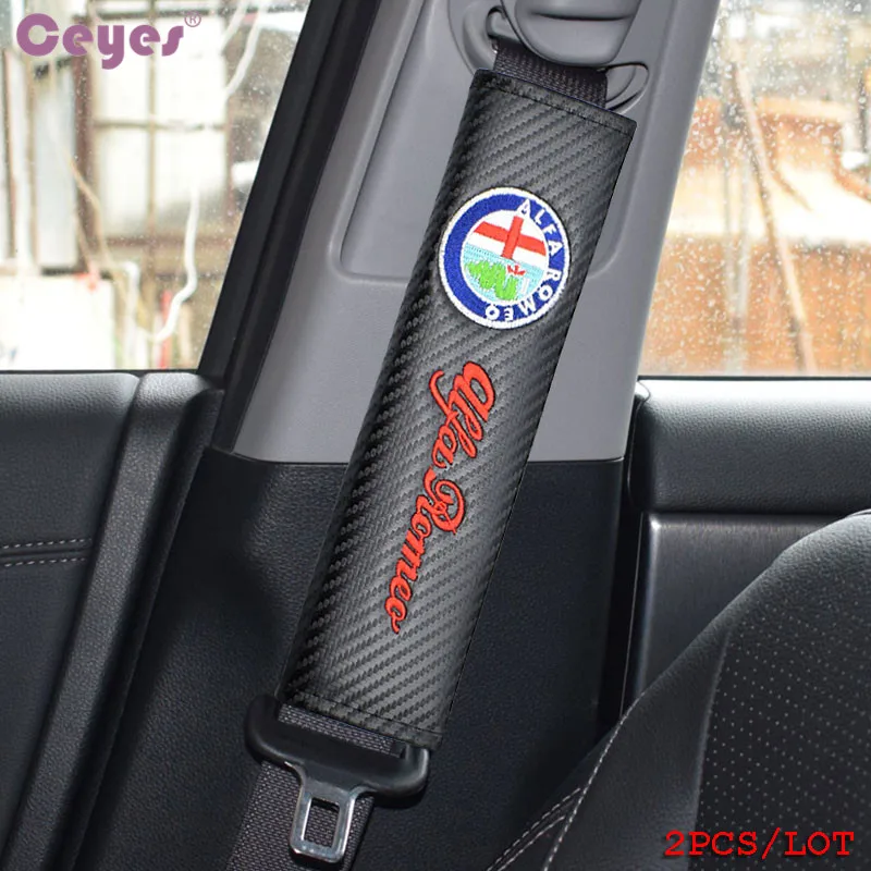 Наплечные подушки Ceyes из углеродного волокна для Alfa Romeo 156 Mito 147 159 Giulietta 2 шт.|cotton belt