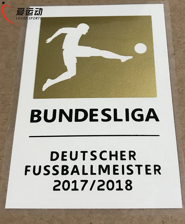 19 патч Чемпион Бундеслига+ спонсор Бундеслига- Чемпион патч DEUTSCHER FUSSBALLMEISTER /+ левый патч