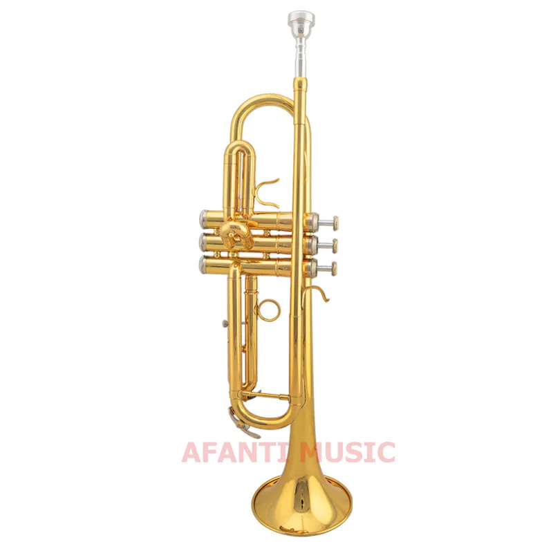

Afanti Music Bb tone / Yellow Brass / Gold Lacquer Trumpet (ATP-1131)