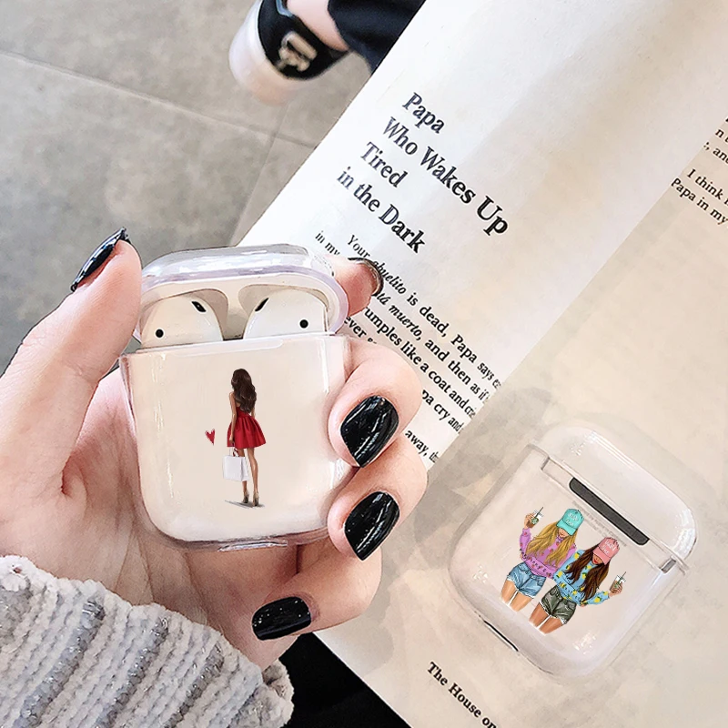 Мультяшный Bluetooth беспроводной Чехол для наушников Защитный чехол AirPods милый