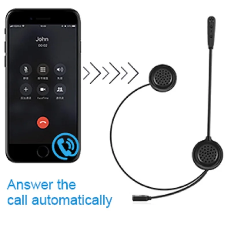 Bluetooth-гарнитура для мотоциклетного шлема E200 300 м | Автомобили и мотоциклы