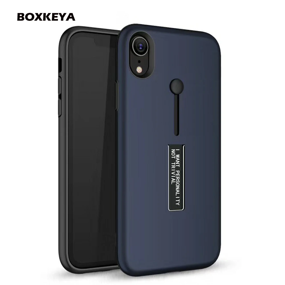 Кольцо чехлы для iPhone Xs Max палец телефон владельца скраб Antidrop Hard Coque 6 6S 7 8 X 5S