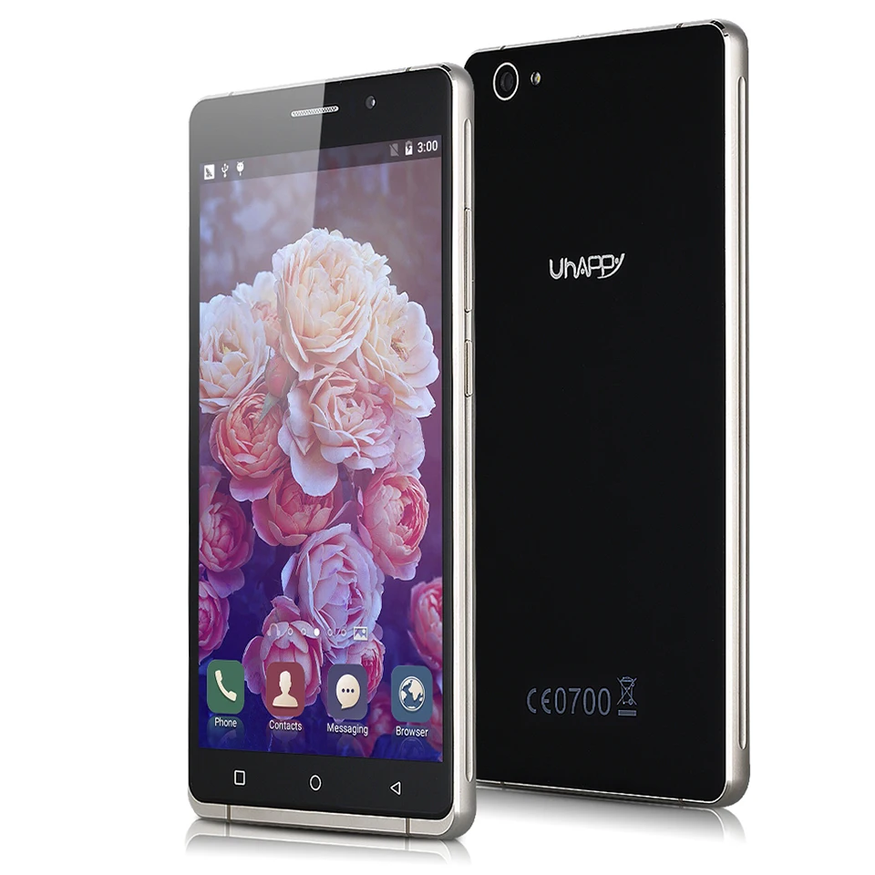 Оригинальный uhappy UP580 сотовый телефон MT6580 4 ядра Android 5.1 мобильный 6.0 дюймовый