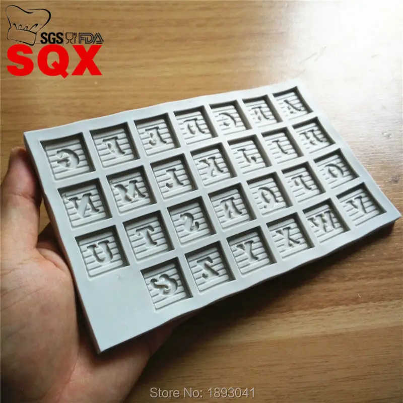 

new arrival capital letters Silicone Fondant Mold For Cake Decorating Sugar Craft toolsSQ16258