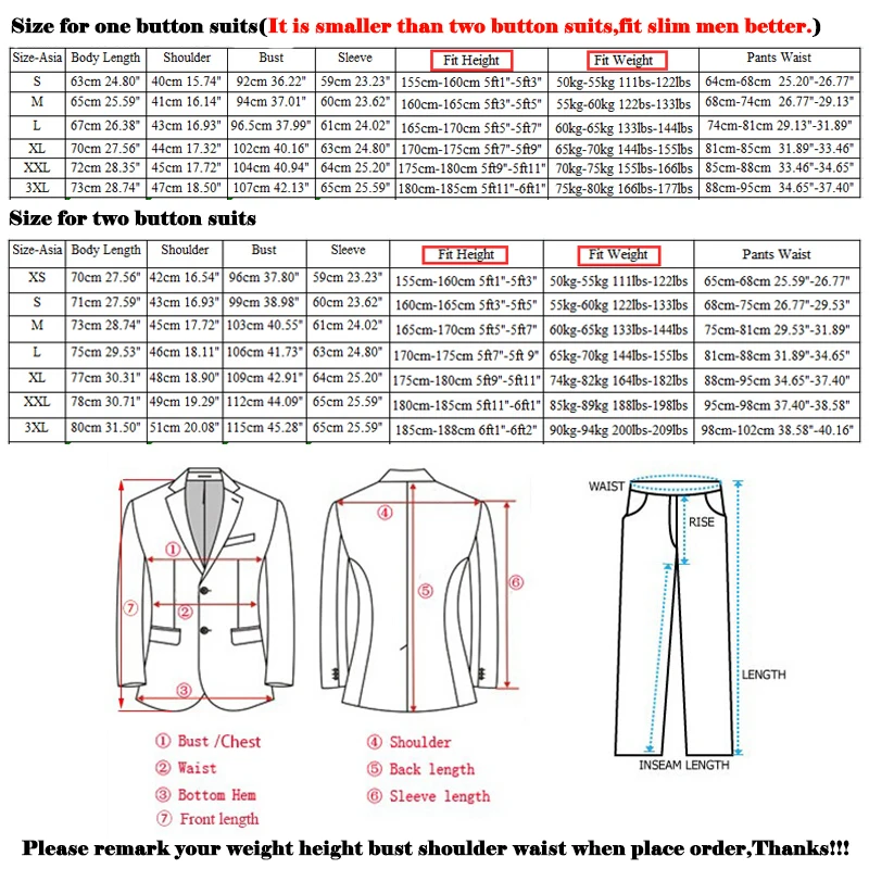2 шт. ( куртка + брюки ) мужчины свадьба жених много - цвет костюмы марка приталенный