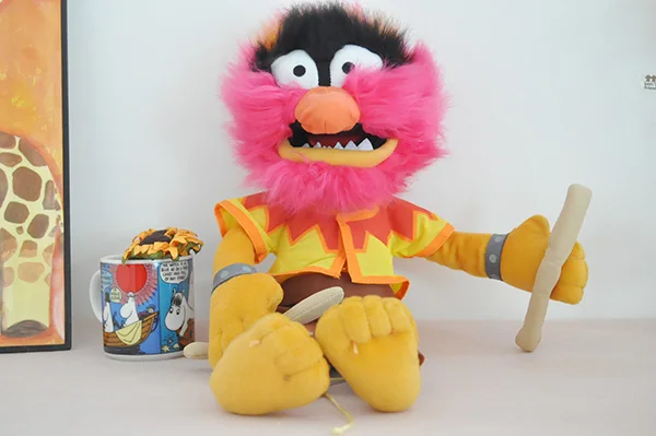 38 см большой милый Muppets шоу Кермит Лягушка гонзо Fozzie медведь животное барабанщик
