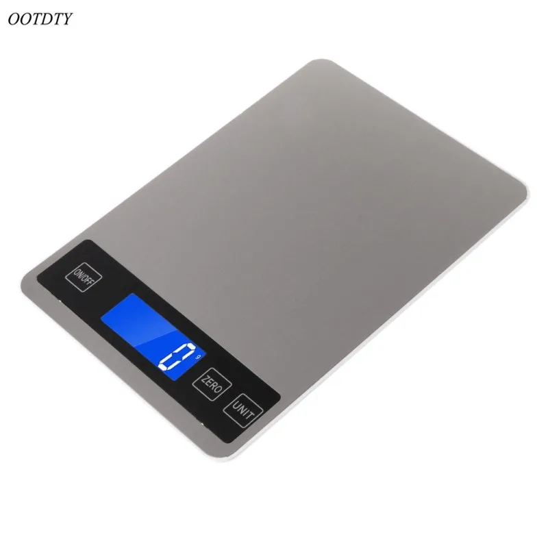 OOTDTY цифровые кухонные весы 22lb/10 кг зарядки сенсорная кнопка Водонепроницаемый гранулированные весы