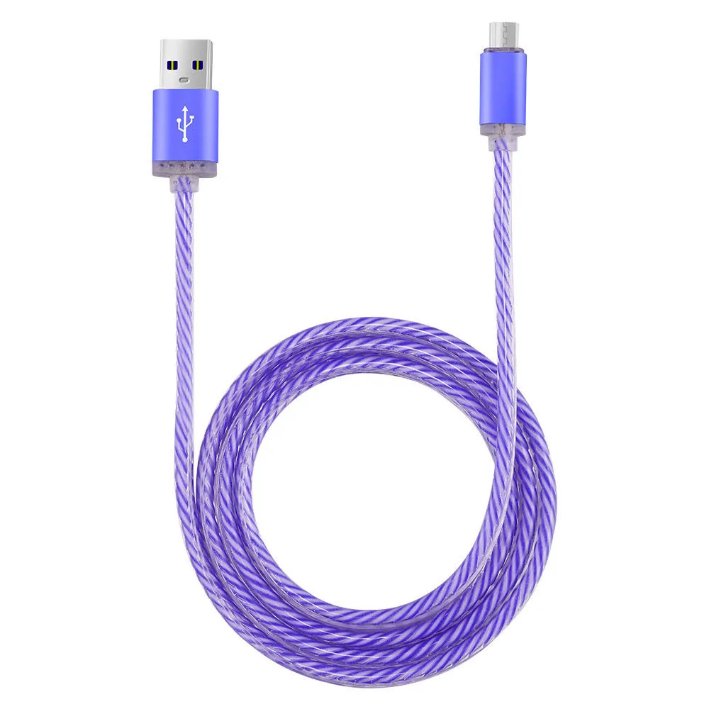 Светящееся светодиодное зарядное устройство Del люминесцентный кабель для