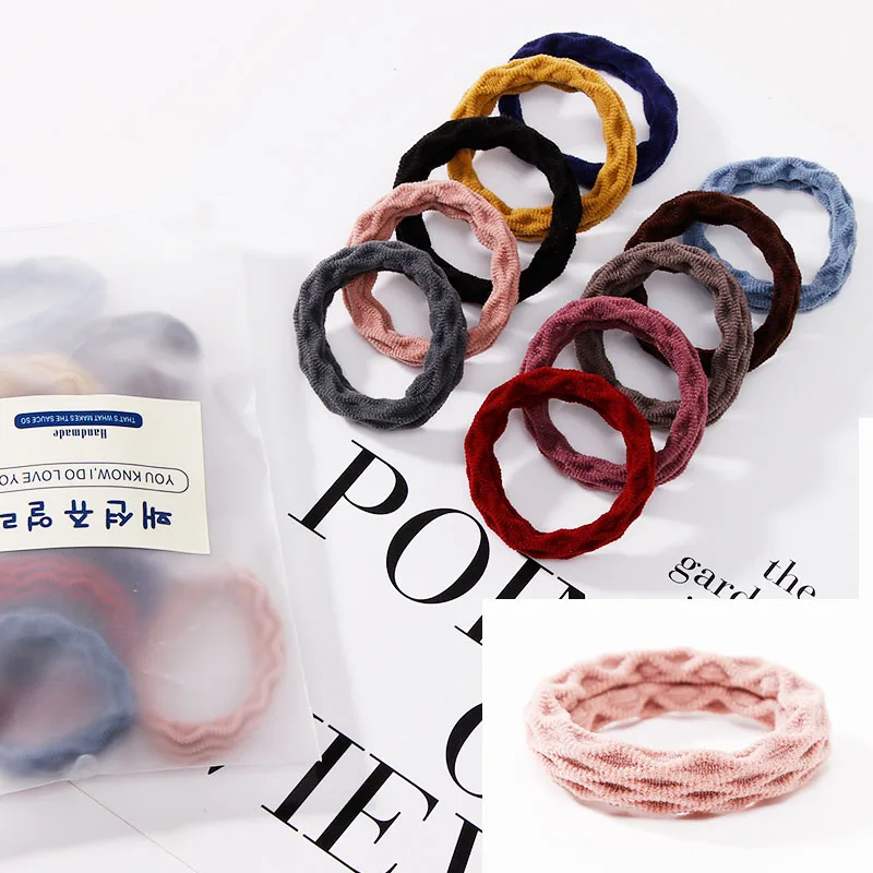 10pcs mix colors 2 1 упаковка = 10/20 шт. Для женщин Однотонные эластичные резинки для волос аксессуары для волос для девочек хвост держатель резинки повязки для волос Scrunchies - Цвет: 10pcs mix colors 2