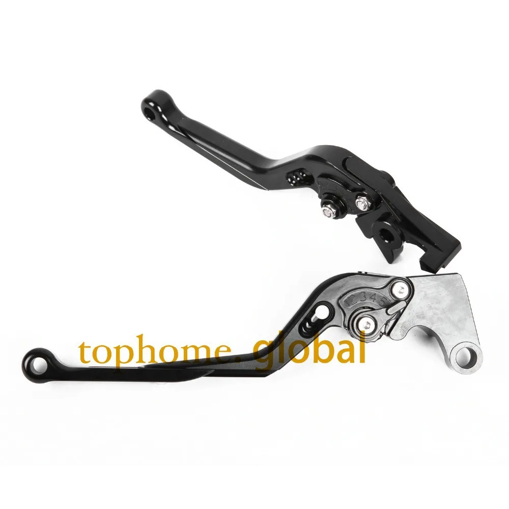 Черные аксессуары для мотоциклов складные и выдвижные рычаги тормозной муфты с