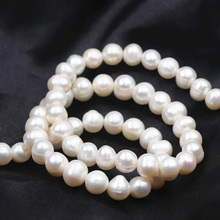 Бусины из натурального жемчуга 7-8 мм белые бусины Oyster для самостоятельного