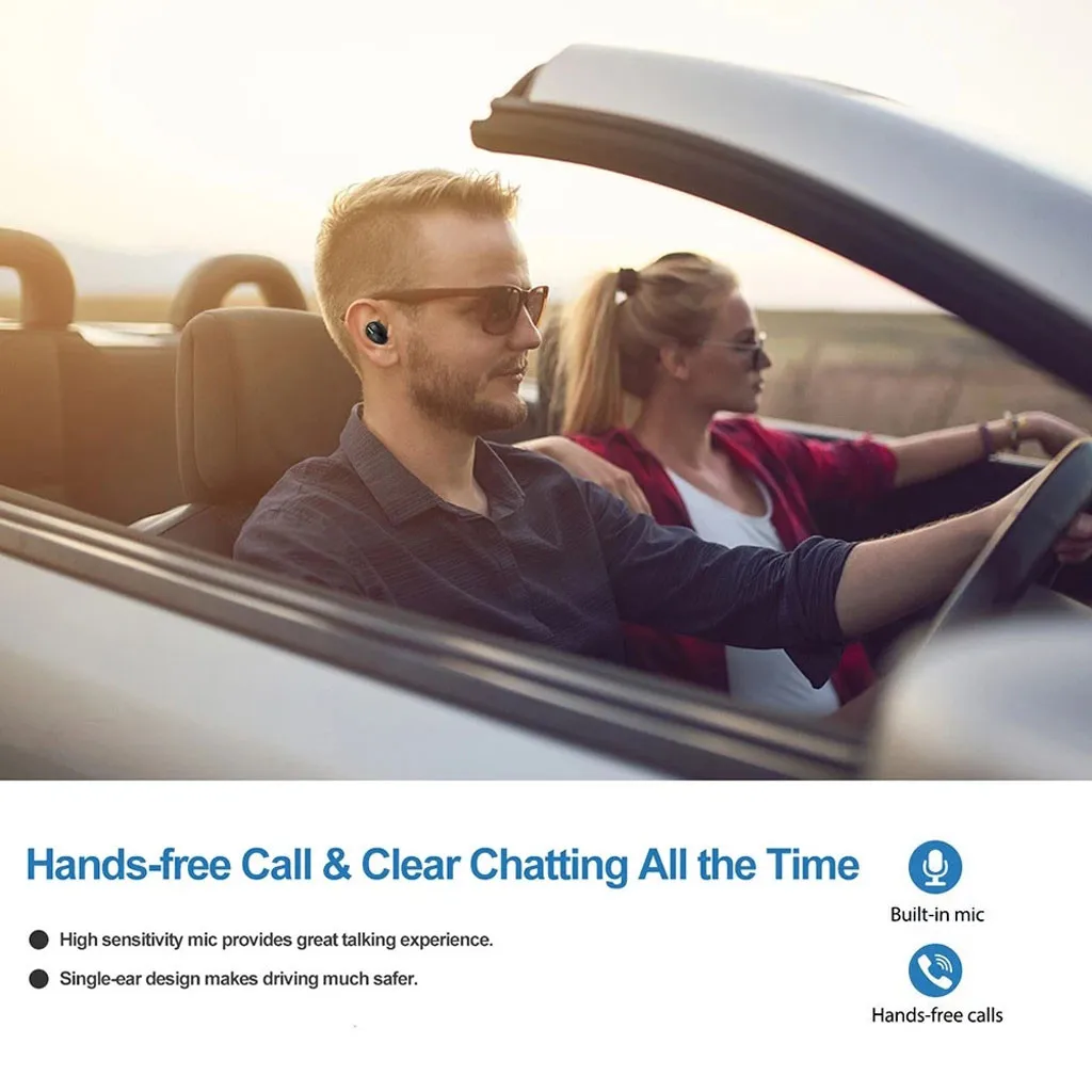Мини невидимая bluetooth гарнитура зарядное устройство для мобильного телефона Bluetooth