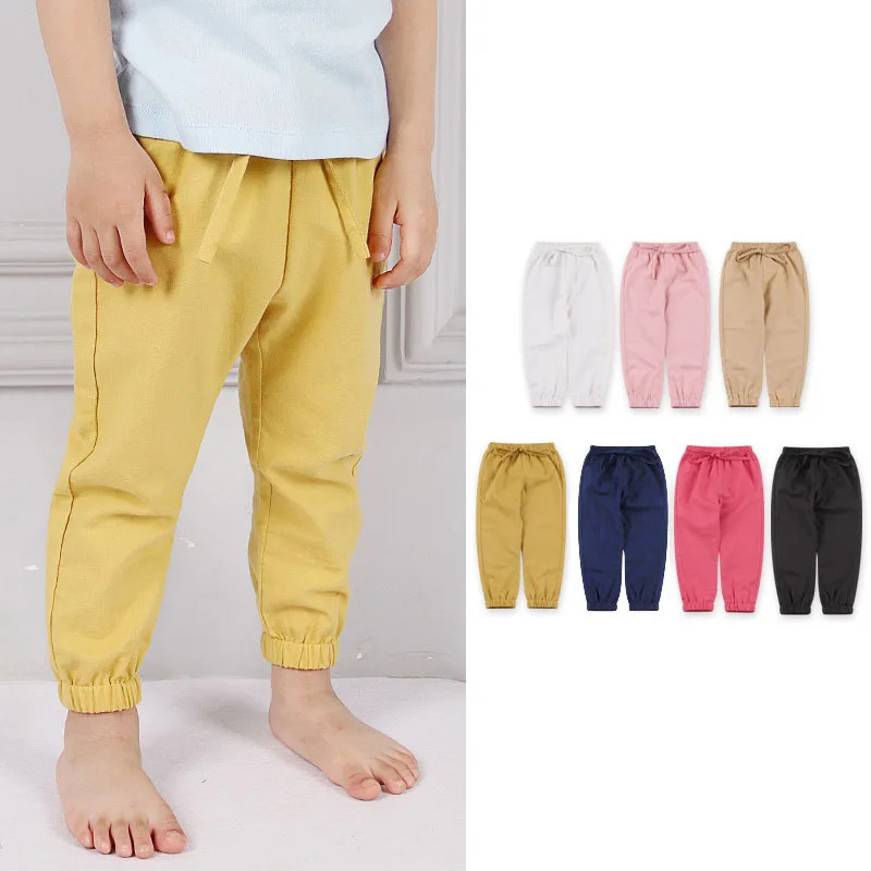 Детские штаны повседневные спортивные для маленьких мальчиков длинные