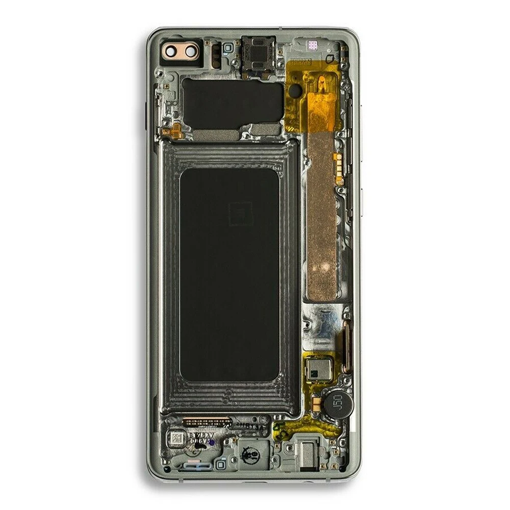 Оригинальный AMOLED ЖК дисплей для SAMSUNG Galaxy S10 Plus сенсорный экран дигитайзер с рамкой