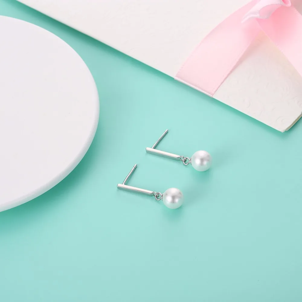 Для женщин ювелирной моды очарование серьги 100% стерлингового серебра 925 7 мм