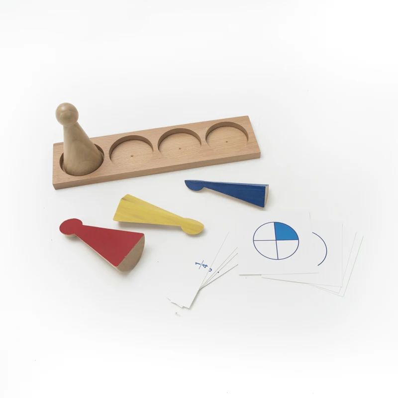 Детская игрушка Монтессори большая фракция Skittles с подносом дерево для