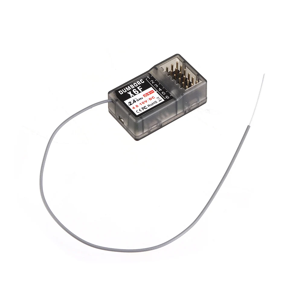 X6F Receiver DUMBORC X4 4CH 2,4 ГГц Радиоуправляемый передатчик и приемник Радиоуправляемый автомобильный пульт дистанционного управления дистанция 400 м-500 м для танков с радиоуправляемой лодкой 4 канала - Цвет: X6F Receiver