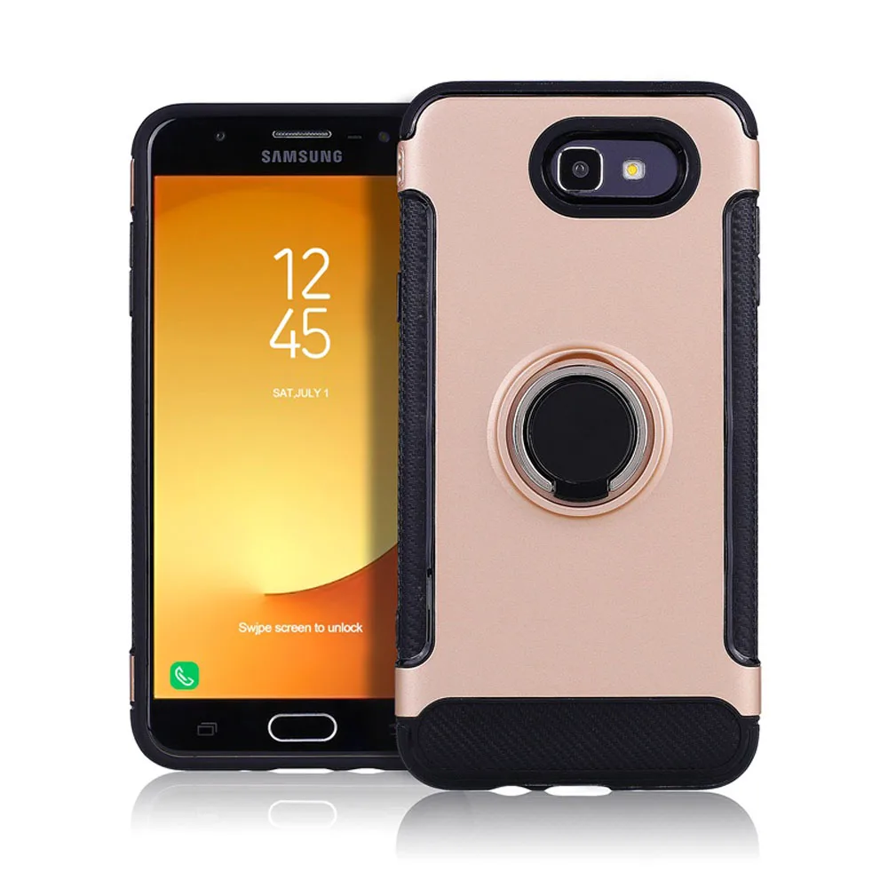 2в1 бронированный чехол с магнитным кольцом и кронштейном для Samsung Galaxy J3 Emerge/J3