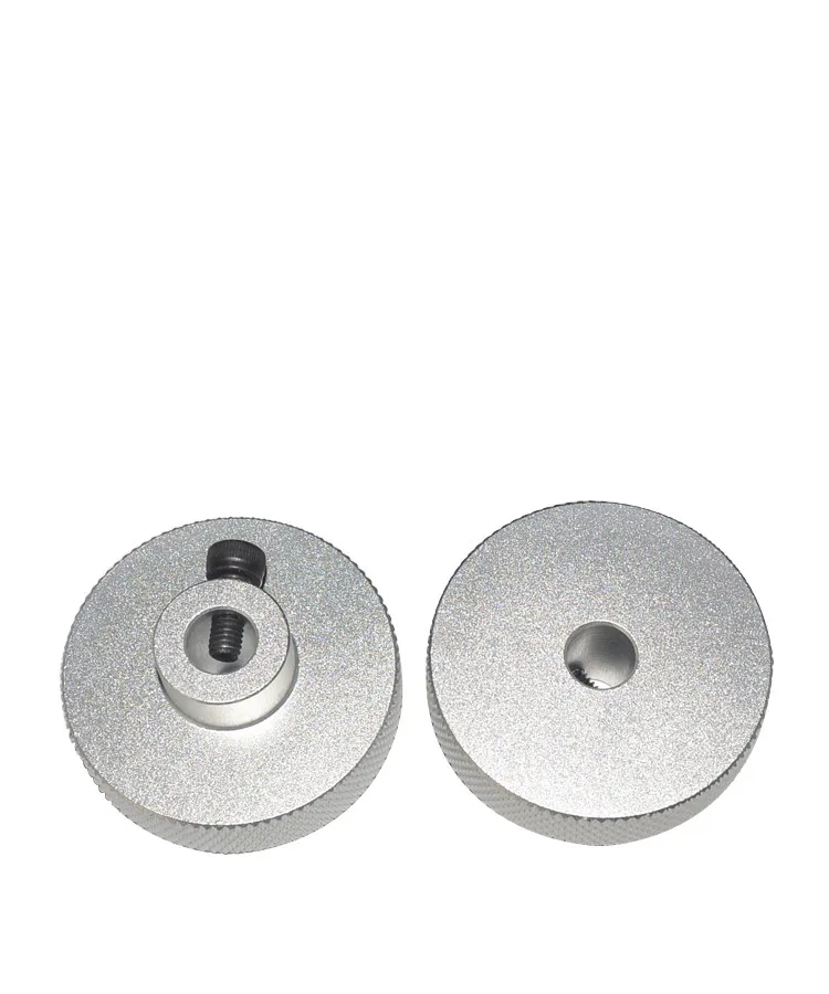 

aluminum NEMA17/23 stepper motor hand wheel jog knob 5/6.35/8/14mm bore size