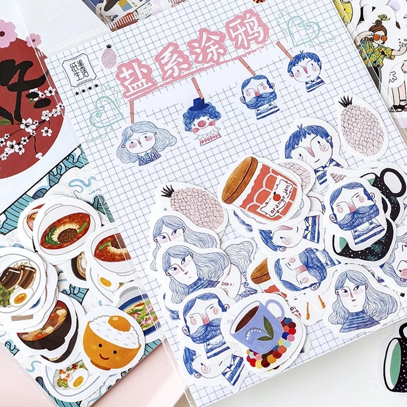 45 ⑤ упак. Kawaii японская декоративная наклейка для скрапбукинга детские игрушки