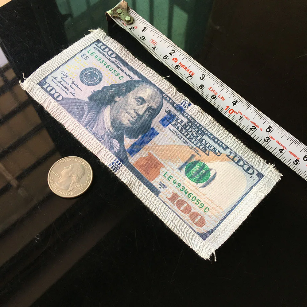 Прикольные деньги сто наличные США 100 долларов купюр с принтом технология