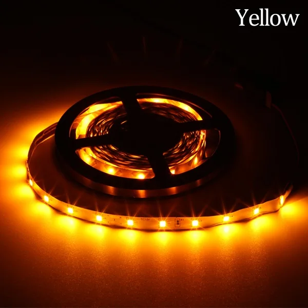 yellow DC 12 В 2835 RGB без водонепроницаемости 1 м 2 м 3 м 4 м 5 м 60 светодиодный/м RGB светодиодный ленточный диод Гибкая подсветка для телевизора - Испускаемый цвет: yellow