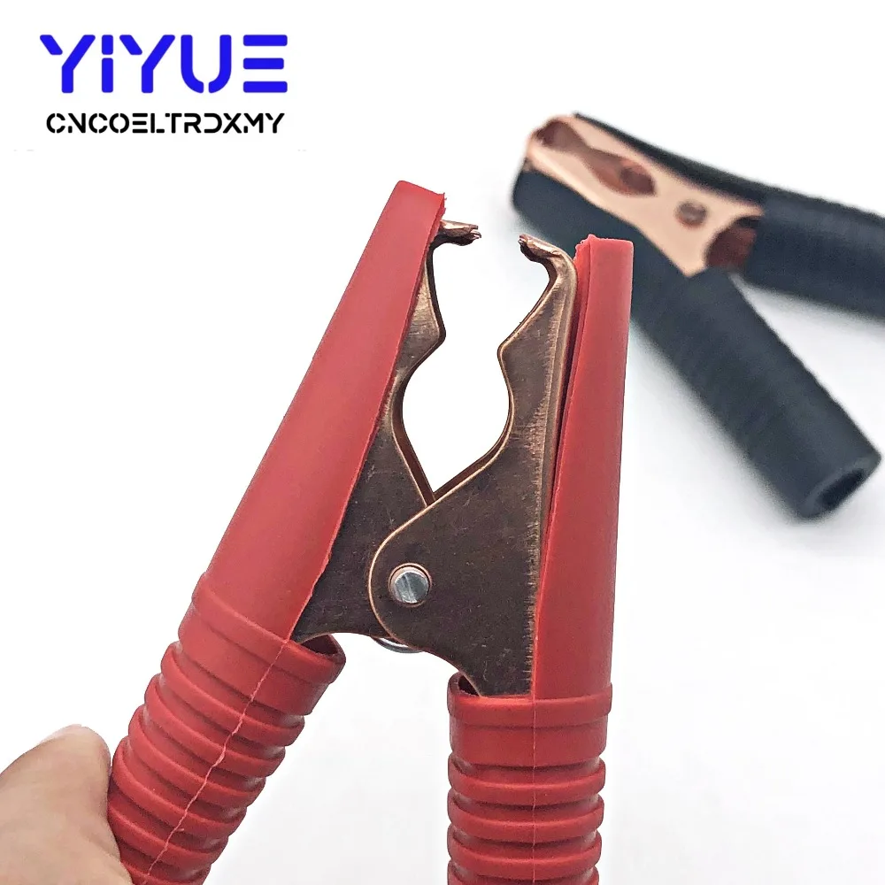 2 шт. зажим автомобиля с формой крокодила пластиковые ручки батареи зажимы кабель