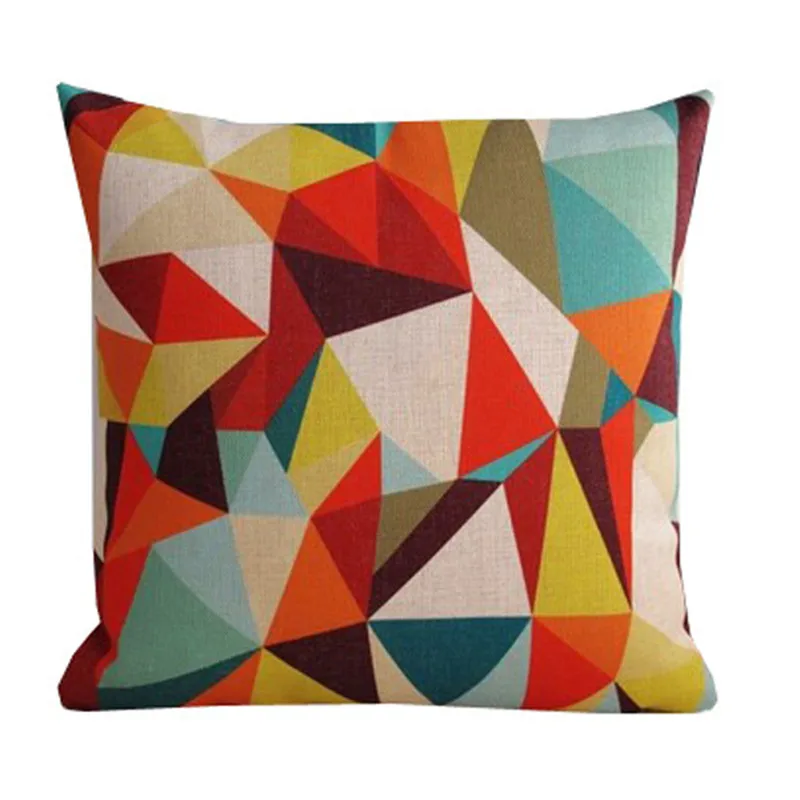 Nordic Rural Simple geometry Word pattern 4892 Home Decorative Linen Cushion Cover Pillow Case Sofa Chair Waist cover | Дом и сад