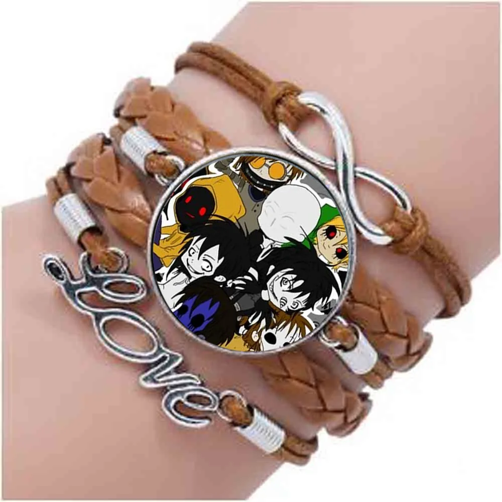 Браслеты QiYuFang жуткая паста Тикси Тоби стеклянная бронзовая цепочка для браслета