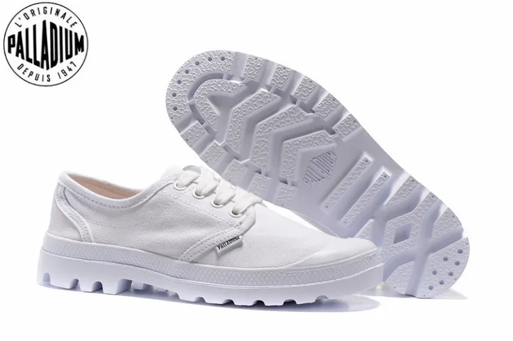 Белые мужские кроссовки PALLADIUM Pampa на плоской подошве повседневные европейские