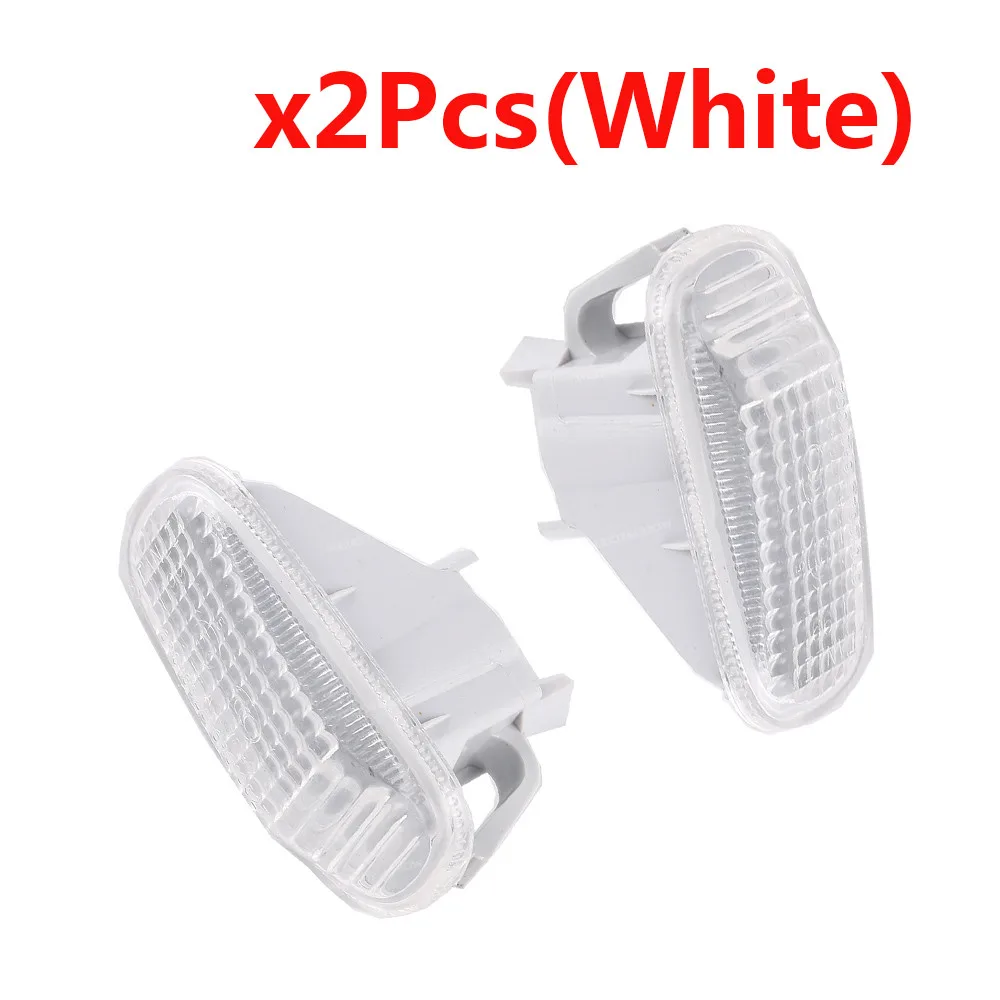 2Pcs(White) Светильник указателя поворота, корпус, крышка крыла, боковая лампа для Honda Civic City Stream Odyssey CR-V FIT JAZZ 34301-S5H-T02 34301-S5A-013 - Испускаемый цвет: 2Pcs(White)