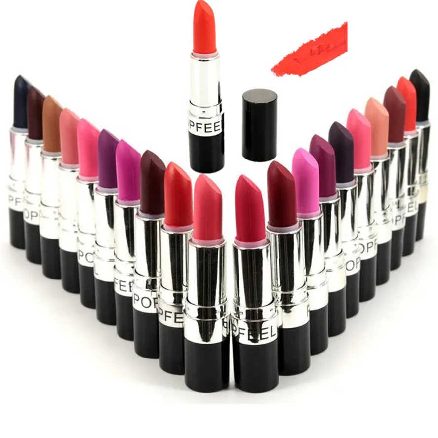 Матовая помада Popfeel долговечная 20 цветов матовая для макияжа глянцевый карандаш