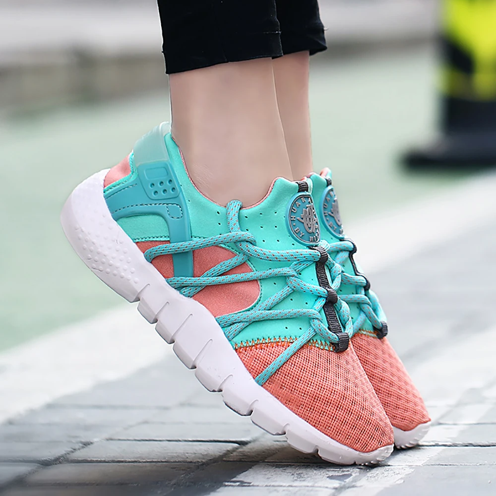 Дышащие Случайные Мокасины Обувь Женщины Скольжения на Перст Воздуха Сетки