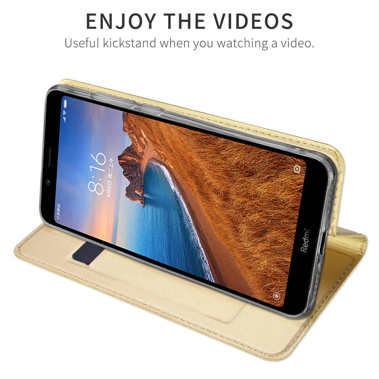 Чехол-книжка для Xiaomi Redmi 7A с отделением для карт, чехол-кошелек с подставкой из искусственной кожи и ТПУ, Мягкий бампер, защитный чехол для мобильного телефона