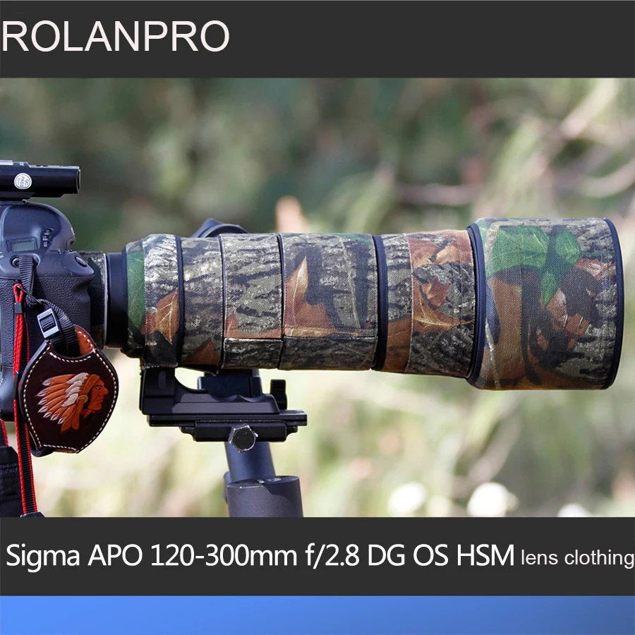Линзы ROLANPRO камуфляжное покрытие от дождя для Sigma APO 120-300 мм f/2 8 DG OS линза HSM защитный
